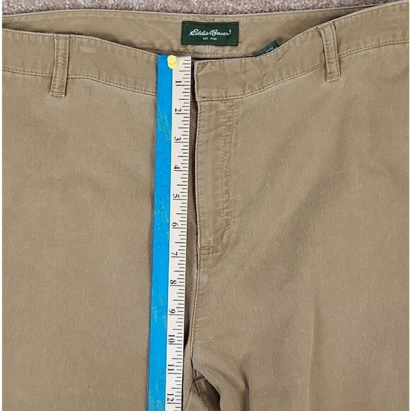 Eddie Bauer Women's Size 18 Beige Khaki Wide Leg Cotton Jean Pant High Rise - Picture 8 of 12